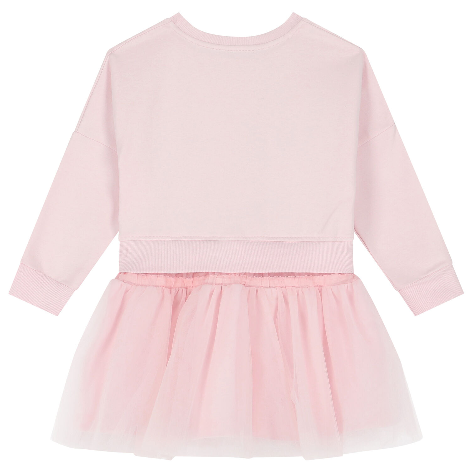 Girls Pink Floral Tulle Dress, 1, hi-res image number null